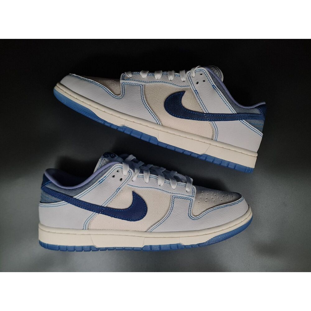 Nike Dunk Low Retro SE White Blue Void. SIZE 10.5 - IB6752-101